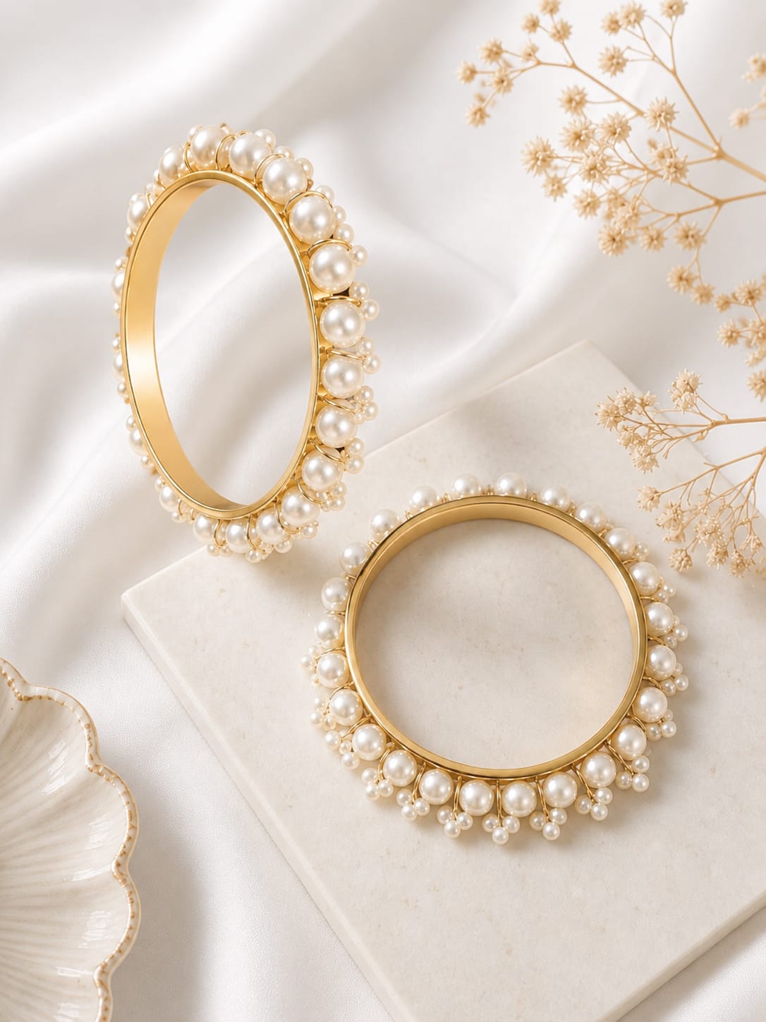 Pearl Bangle (pair)