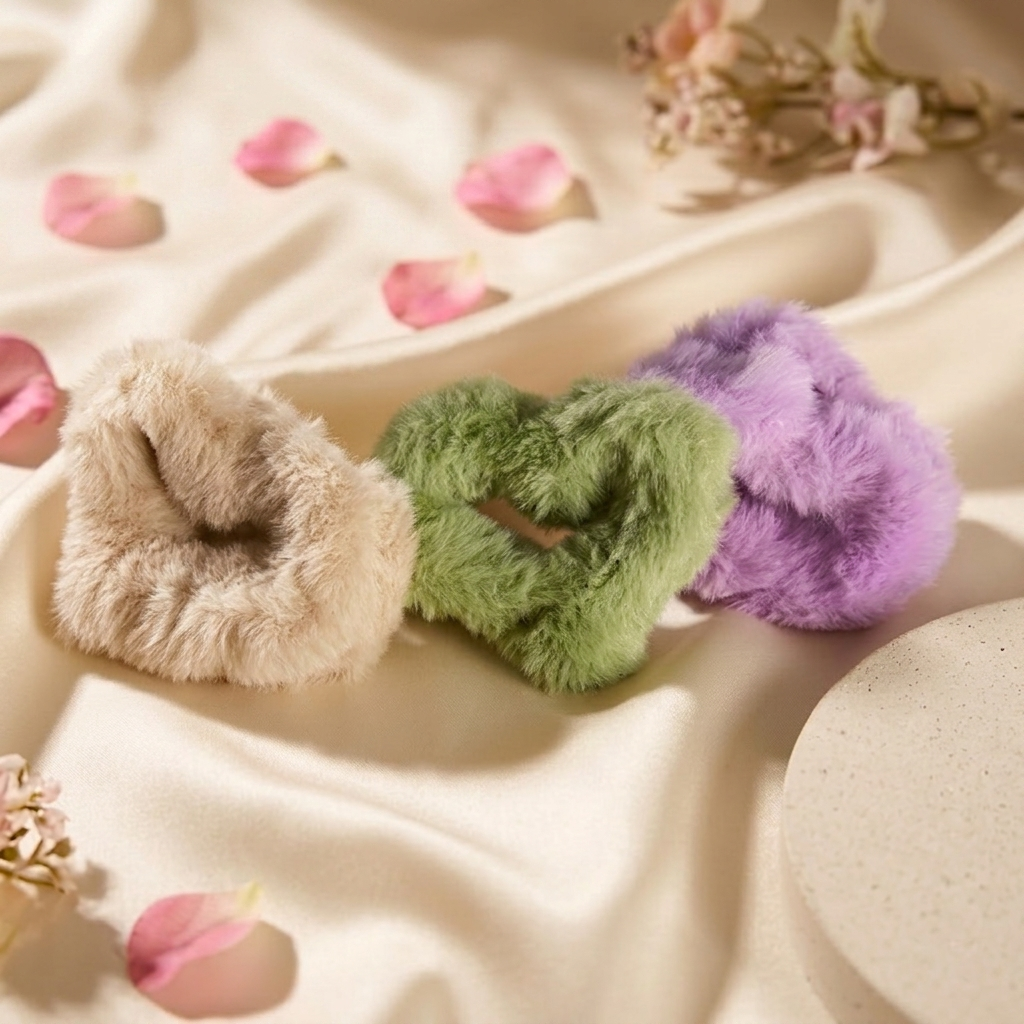 Fluffy claw clips